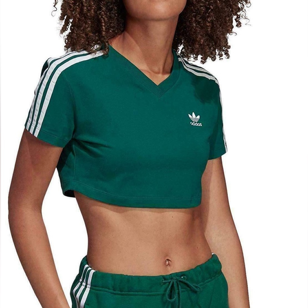 Adidas Green Crop Top